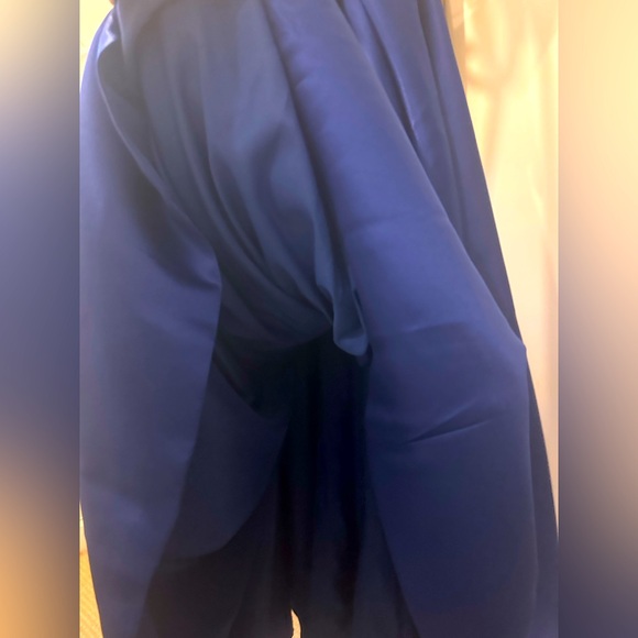 A-line Elegant Off-Shoulder Blue Gown - Picture 11 of 15